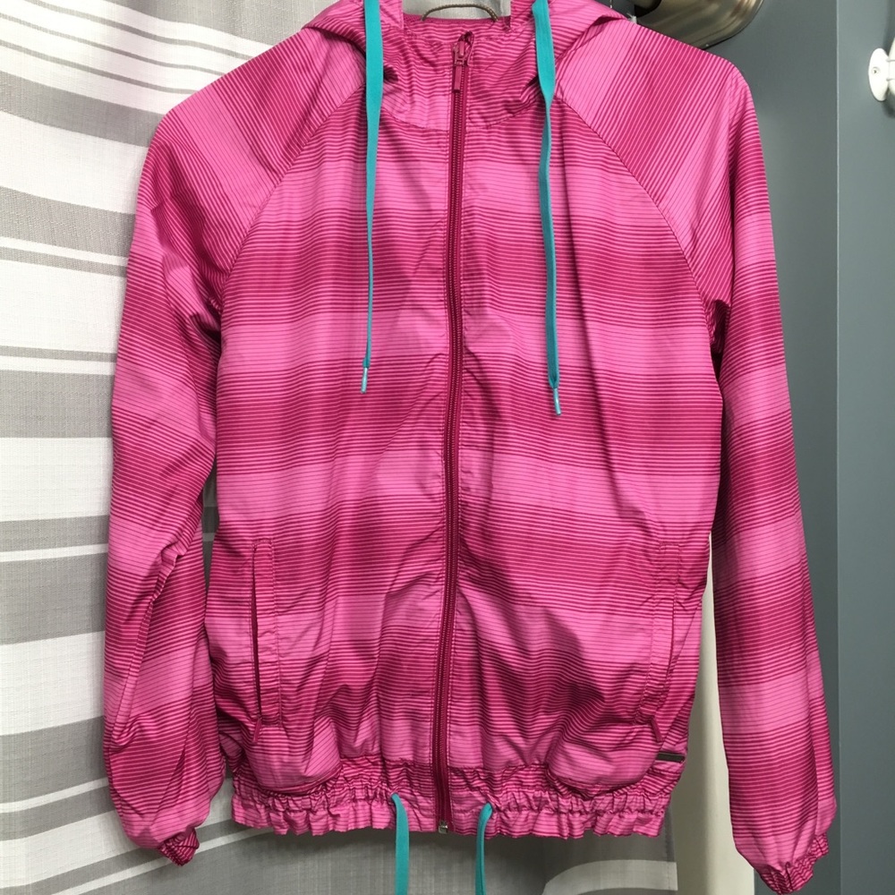 XS Merrell Rain Jacket (pink/turquoise)